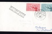 1962 Ireland Europa Commemorative Stamps Plain addressed First Day Cover (FDC) with Baile Atha Cliath (Dublin) cancel