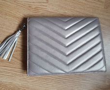 BNWOT - A Beautiful Padded Neiman Marcus Clutch - Magnetic Close - See Link.