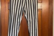 Bershka Striped Carrot Fit Jeans W29 L32 In Black And White. Like New