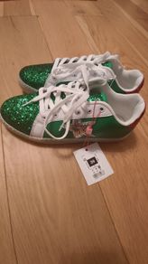 Glitter Star Trainers Green Brand New