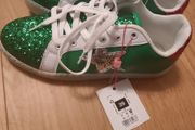 Glitter Star Trainers Green Brand New