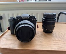 Fujifilm X-T5 with XF 18mm 1.4 and 18-50 kit lens