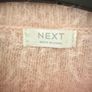 Next girls pink shrug / cardigan single button close Age 11-12 years Image 6