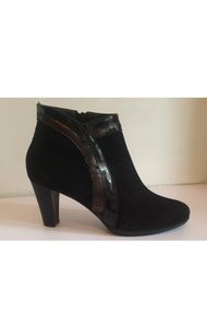 GAJA Soffice Sogno Black Suede Leather Lined Ankle Boots EU41 UK8 Italy BNIB  CAN POST