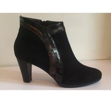 GAJA Soffice Sogno Black Suede Leather Lined Ankle Boots EU41 UK8 Italy BNIB  CAN POST
