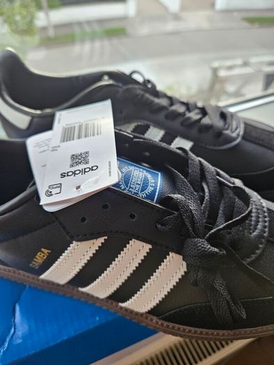 Adidas Samba Black, White UK 10.5