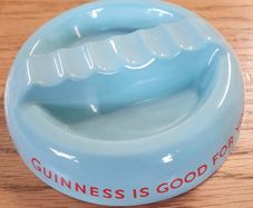 Rare blue colour Guinness ashtray Arklow Pottery