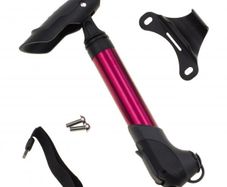 EyezOff GP96 Alloy Mini Bike Pump (Black/Red Aluminium) w/ mounting bracket