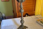 Unique Item Vintage Tall Heavy  Candle Holder