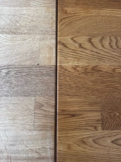 Solid oak dining table and chairs