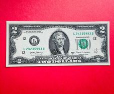 Usa  2  Dollars   2017  . Letter   ( L12 )  San Francisco ( Uncirculated )