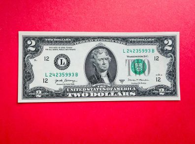 Usa  2  Dollars   2017  . Letter   ( L12 )  San Francisco ( Uncirculated )