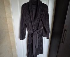 Dark grey bathrobe, size M