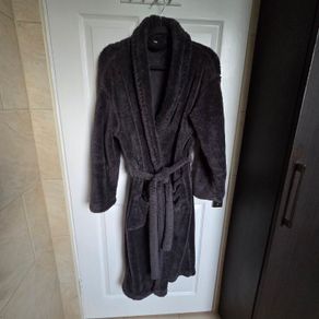 Dark grey bathrobe, size M