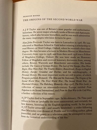 War Book:'The origins of the Second World War'