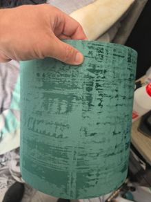 green lamp shade
