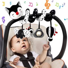Sensory Early Education Fox Crib Spiral Pushchair Toy for Baby