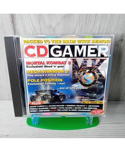 Cd Gamer Issue 13 Mortal Kombat 3 Pc Cd Rom Game - Rare Retro Vintage Gaming