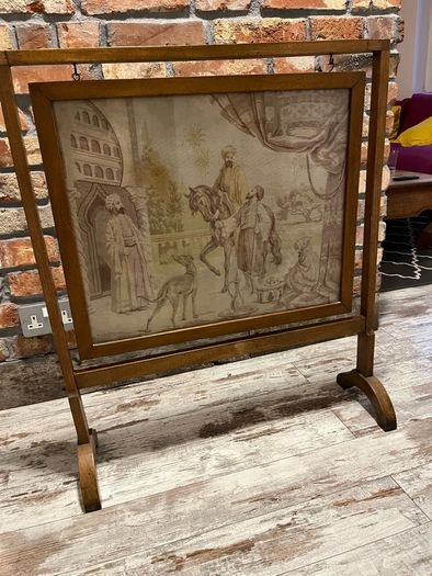 vintage fire screen