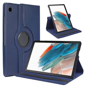 For Samsung Galaxy Tab A8 10.5 2021 Tablet Case 360 Rotating PU Leather Cover - Blue