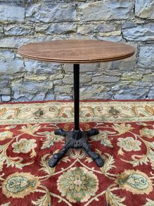 Vintage cast iron bistro table.