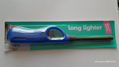 Keep It Handy Electric Long reach Lighter for candles Blue