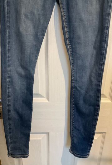 River Island 'Molly' Mid-Rise Skinny Jeans (Blue Denim)