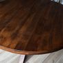 Round Dining Table with Starburst Legs, Ex Display Like New Image 2