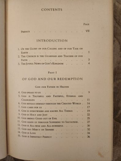 A Catholic Catechism. Popular Edition.  4th Edition 1959 Hardback Book In Good Condition. See Photos For Same.