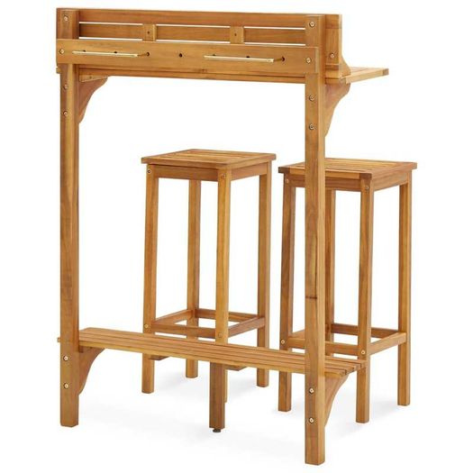 3 Piece Garden Furniture Set Solid Acacia Wood