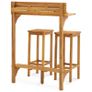 3 Piece Garden Furniture Set Solid Acacia Wood Image 7