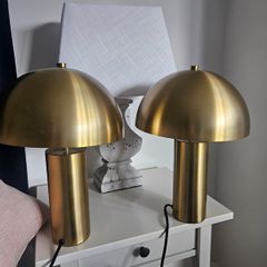 Gold bedside lamp
