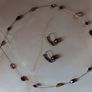 Garnet Earing & Necklace set with bag (costume) Image 4