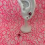 Earrings - Small Pink Crystal Image 3