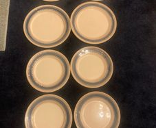 Vintage "Rustic"Handpainted Dinner and Salad Plates FROM 8euro