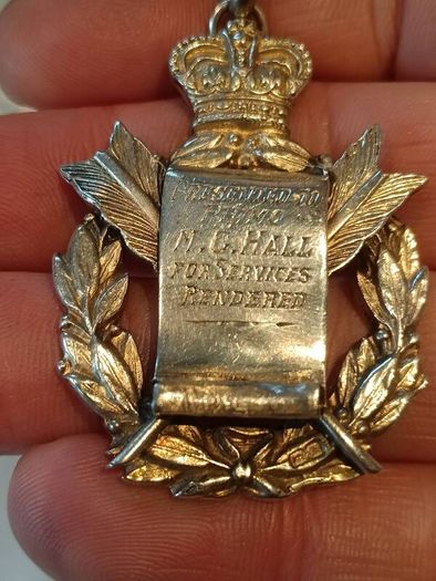 1922 Royal Order Of The Buffalo Sterling Silver Medal 20.6G