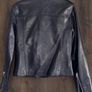 Topshop Black Faux Leather Biker Jacket UK 12 Image 3
