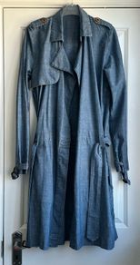 Denim trench - sz 10/12
