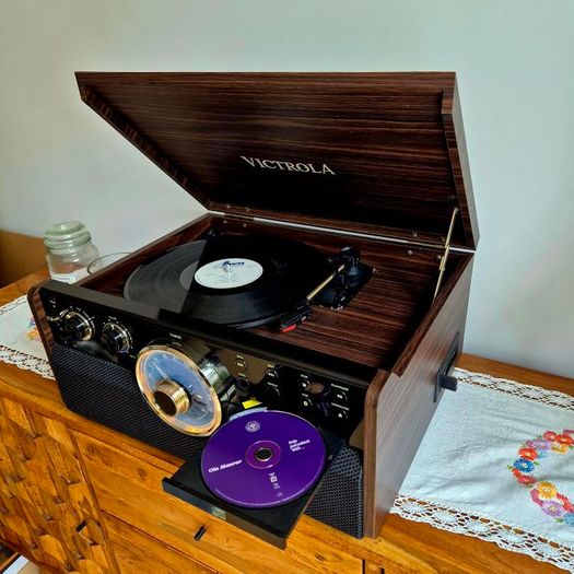 Victrola Empire 6-in-1 Record Player - Vinyl, CD, Cassette, Bluetooth + Original Box