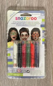 Snazaroo 6-Pack Face Painting Sticks, a non-toxic and washable set