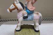 Vintage Musical Figurine Child on Horse