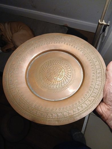 Set of 5 Rare vintage Inter Continental Hotel Dublin Engraved Copper Plates, 1960s