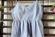 Stradivarius light blue 100% cotton top size small