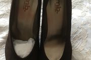 KMB Brown Suede Platform Court Shoes - New in Box - Size 38