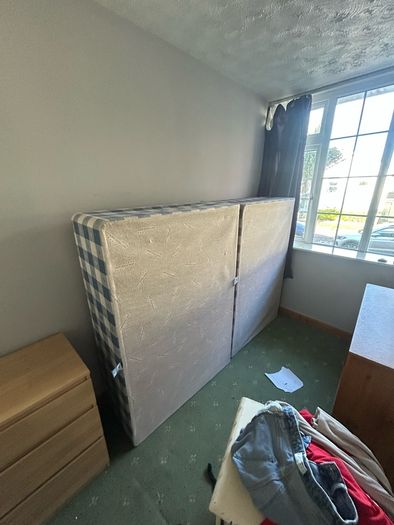 pine dresser and divan bed base