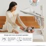 3-in-1 Baby Bassinet / Bedside Sleeper with Mattress & Bedding Image 7
