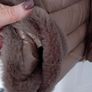 Designer Emme by Marella Quilted Faux Fur Jacket - Taupe Brown Colour - UK 8 also fits UK 10 - BNWT RRP 150 Image 9