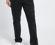 Premium Black Stretch Chinos - W38 L35