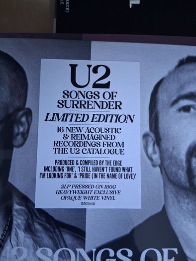 U2 White Sealed vinyl