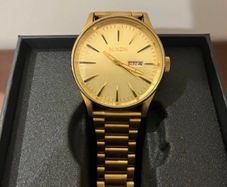 Nixon Sentry SS Gold Watch